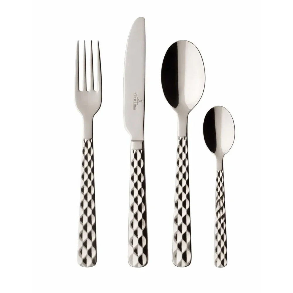 Villeroy & Boch 4 Piece Boston Stainless Steel Flatware Set - New